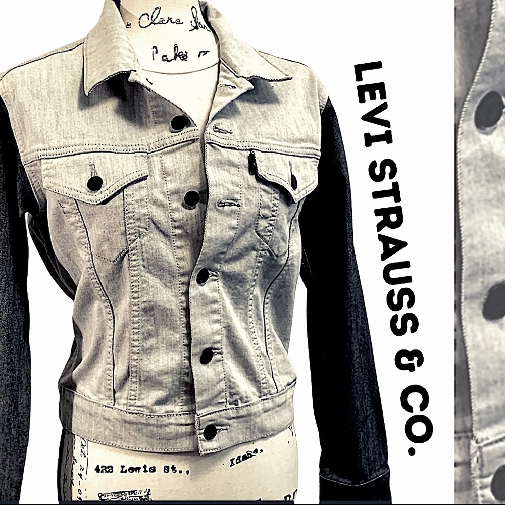Levi Strauss & Co.Two Tone Distressed Denim Jacket